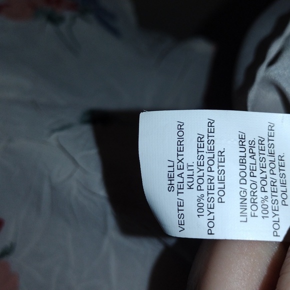 Lucky Brand Babydoll Textured Floral Feminine Short Sleeve Top M - Picture 6 of 7